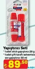 FATİH YAPIŞTIRICI SETİ indirimli fiyat FATİH YAPIŞTIRICI SETİ fiyat ve kampanya bilgisi